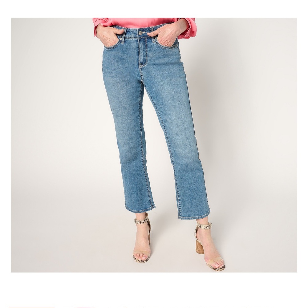 NYDJ Ellison Straight Leg Ankle Jean with Cool Embrace - Indigo Peak - size: 0